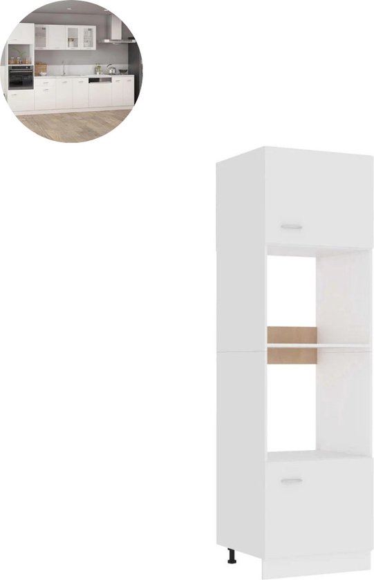 Moka Park Magnetronkast - Zwart - 90x65x30 cm - Keukenopbergruimte