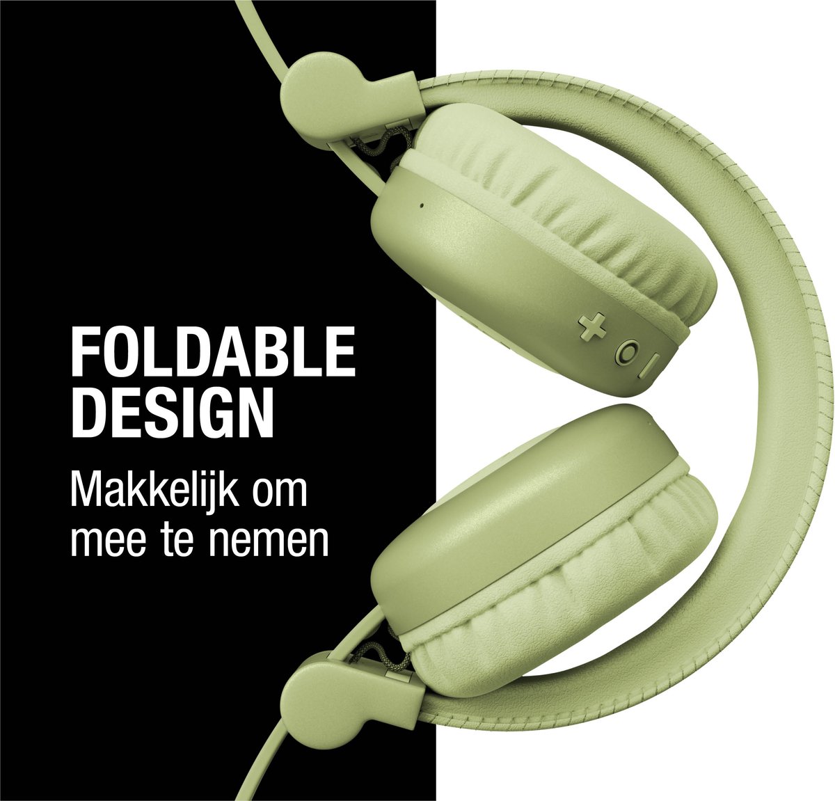 Fresh ‘n Rebel Code Core – Draadloze on-ear koptelefoon – Bluetooth - 30 uur Speeltijd - Wild Green – foto 5
