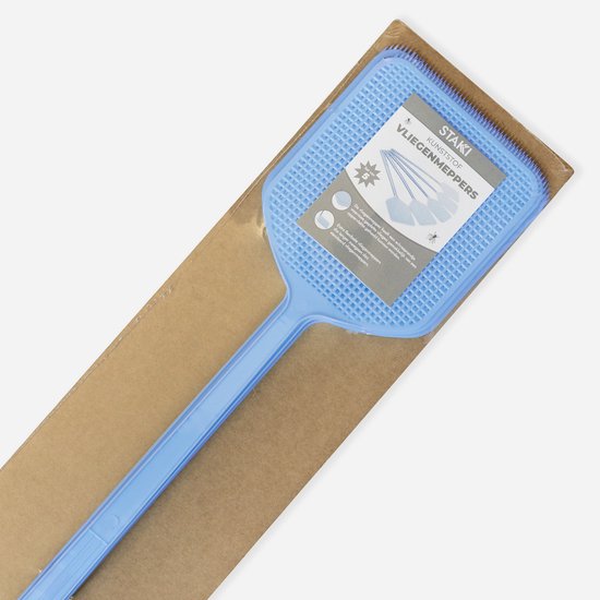 Ophangbare Kunststof Vliegenmepper Set - 5 Stuks - Vliegenmeppers - Vliegen Meppen - Breed - Ophangen - Schraaprand - STAKKI®