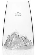 Verre à long drink topographique Alaskan Maker 45cl Mont Blanc