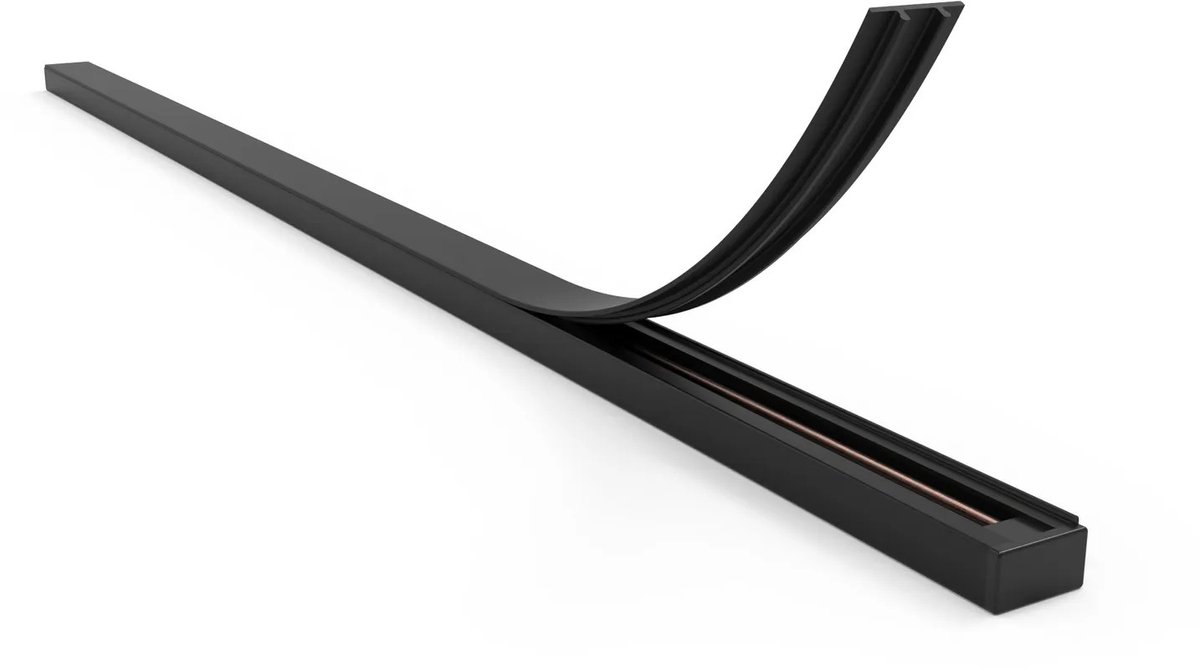 Qub Afdekstrip 1 meter voor 1-fase - Zwart - Voor Railverlichting