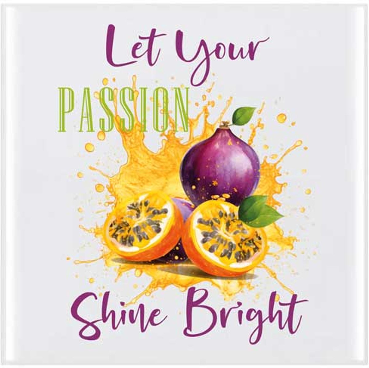Geurfruit - Decoratie Tegeltje - Design - Passievrucht