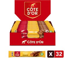 Côte d'Or Chocolate Bar Milk Double Lait - 32 pièces