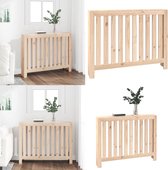 vidaXL Radiatorombouw 108,5x19x84 cm massief grenenhout - Radiatorombouw - Radiatorhoes - Radiatorbekleding - Verwarmingshoes