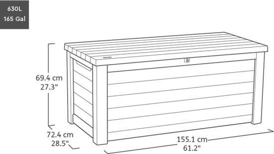 Keter 126 Vigo Storage Box, graphite Keter 126 Vigo Storage Box, graphite