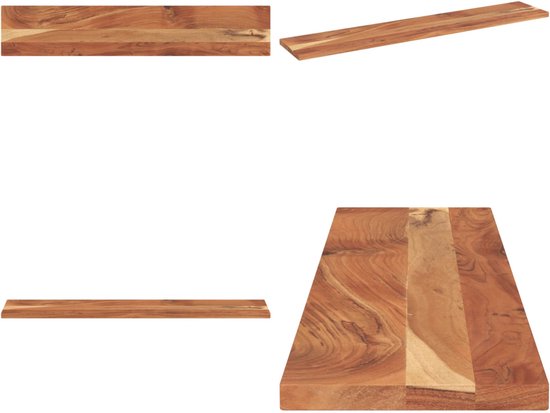 vidaXL Wastafelblad met olieafwerking 120x40x4 cm massief acaciahout