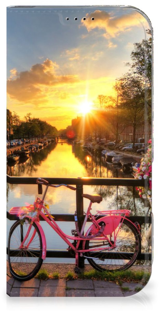 Standcase Hoesje voor iPhone 16 Pro Book Cover Amsterdamse Grachten
