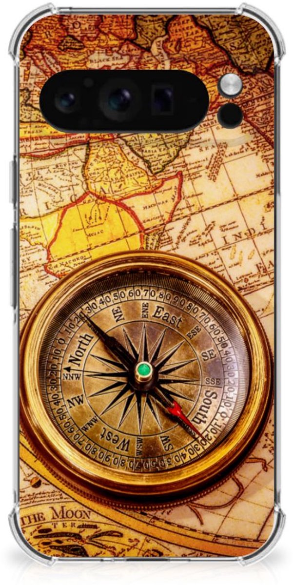 Google Pixel 9 Pro XL Telefoonhoesje met valbescherming Kompas