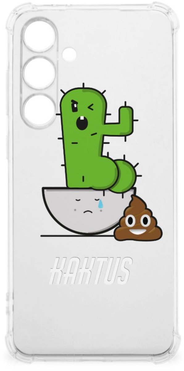 Samsung Galaxy S24 FE Stevig Bumper Hoesje Cactus Poo