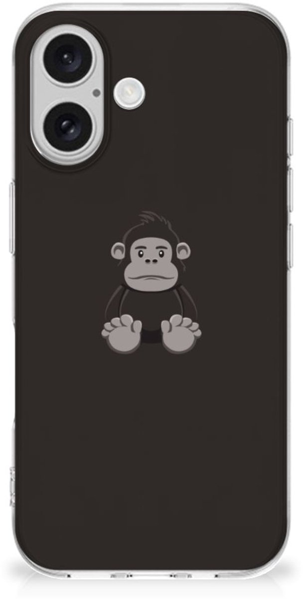iPhone 16 Telefoonhoesje met Naam Gorilla