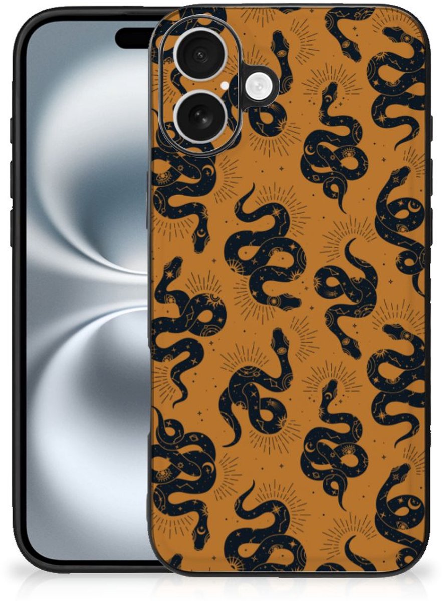 Dierenprint Telefoonhoesje voor iPhone 16 Plus Snakes