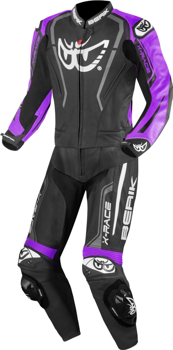 Berik Zakura Evo Perforated Zwart Lila 2-Delig Motorpak - Racepak