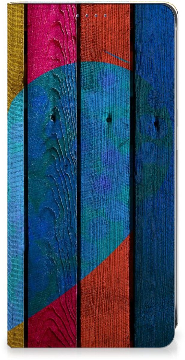 Samsung Galaxy S24FE Book Wallet Case Wood Heart - Cadeau voor je Vriend
