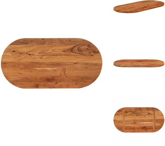 VidaXL Tafelblad Rechthoekig 100x60x2,5 Cm Massief Acaciahout Vervangend Tafelblad Blad Houten Meubelpaneel Blad 2921478451