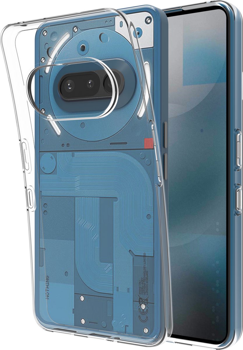 Cazy hoesje geschikt voor Nothing Phone (3a) Hoesje Siliconen - Flexibele Case - Transparant