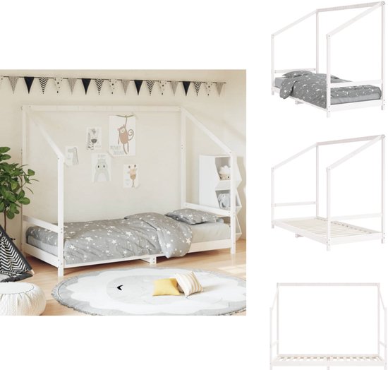 Kinderbedframe 80x200 cm massief grenenhout | -nl