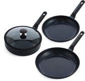 Wok Céramique 28 Cm Compatible Induction – Sans PFAS, Anti-adhésif, Va Au Four Et Lave-vaisselle