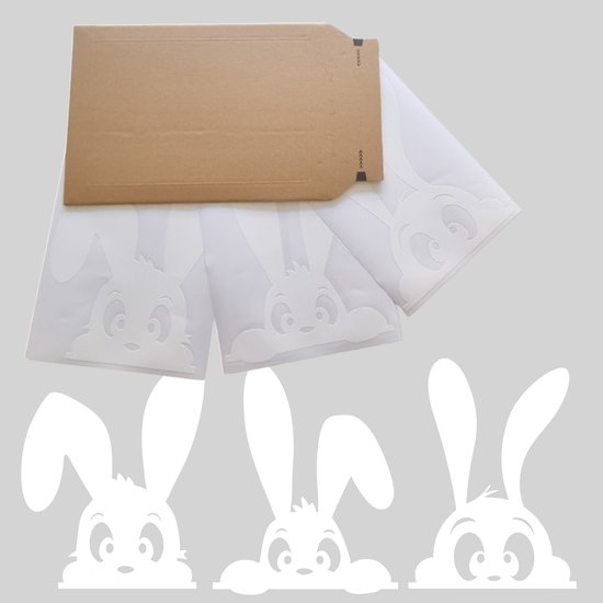 Raamsticker paashaas: lente-winkeldisplay, herbruikbare raamstickers - België Raamsticker paashaas: lente-winkeldisplay, herbruikbare raamstickers - België
