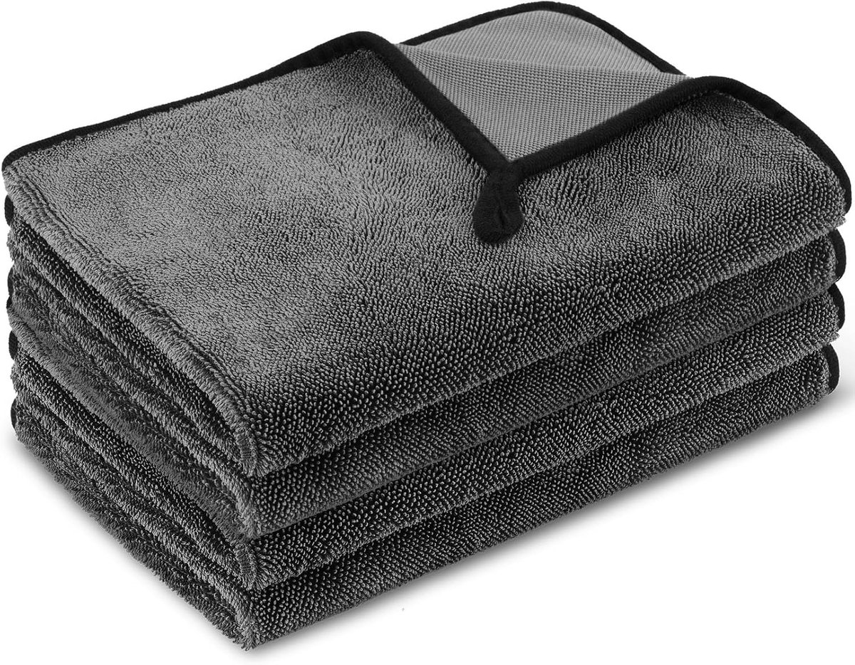 Microvezel Autodoeken 650 gsm - 2 Stuks Professionele Droogdoeken voor Auto's en Motoren