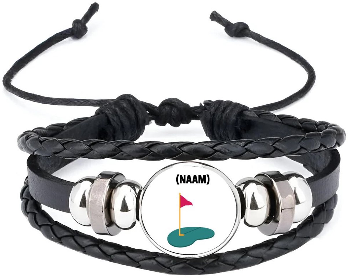 Akyol - golf met eigen naam armband zwart - Golfen - golfer - sport