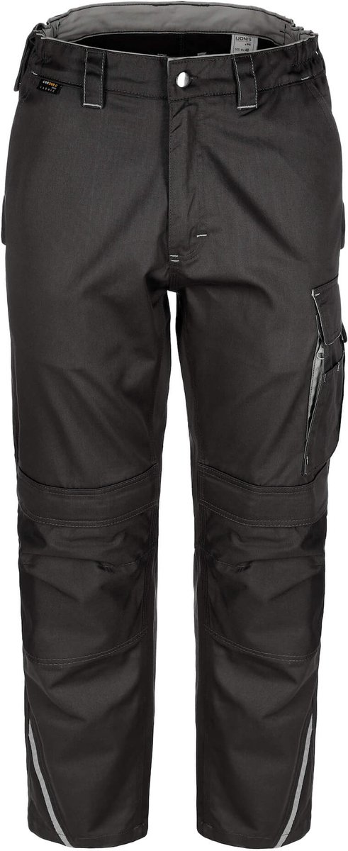 TMG FINESSE WORK Werkbroek HEREN Veiligheidsbroek Grijs – Normale Beenlengte (78 cm) – Met Kniezak - Cordura Versterkt - Ademend