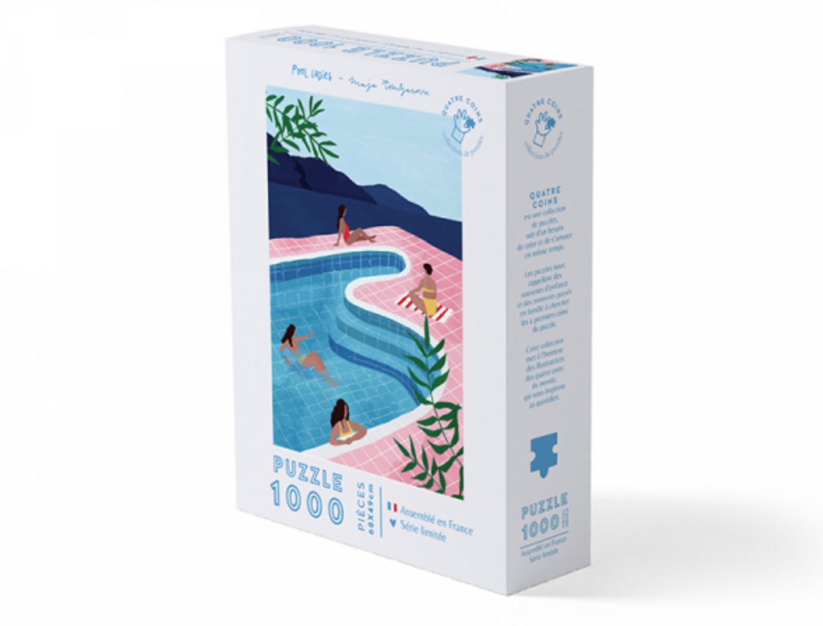 La Petite Epicerie 1000 Stukjes PUZZLE "POOL LADIES BY MAJA TOMLJANOVIC" 735g 68x48cm kinderen en volwassenen