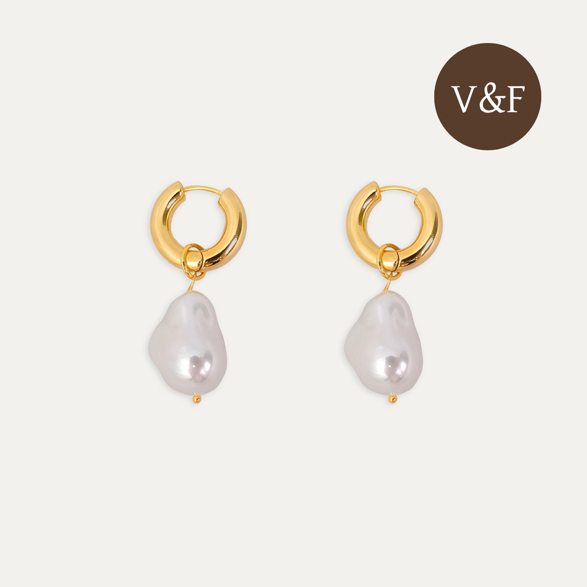 V&F Oorbellen dames - Oorbellen goudkleurig - Sieraden