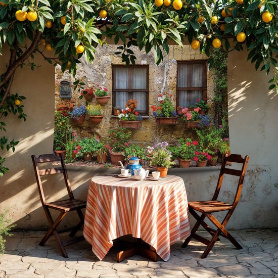 Ulticool - See-through Plantes Fenêtres Fleurs Nature - Tapisserie affiche - 200x150 cm - Groot tapisserie - affiche Jardin Tapisserie