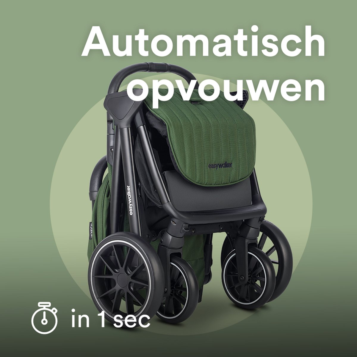 Easywalker Jackey² XL Buggy, Voor kinderen van 0-22 kg, In één seconde