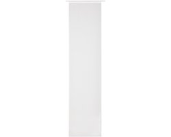 Elbersdrucke Schuifgordijn Feel Good Uni 245x60 cm wit transparant
