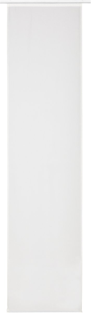 Elbersdrucke Schuifgordijn Feel Good Uni 245x60 cm wit transparant