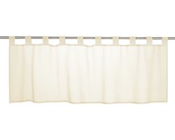 Elbersdrucke Bistro Gordijn Basic 48x140 cm beige transparant