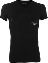 Emporio Armani - Heren - Basis V-Hals Shirt  - Zwart - M