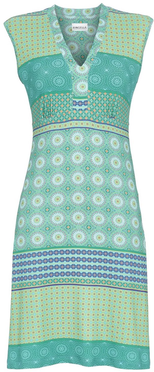 Chique bont blauw strandjurkje - Blauw - Maat - 42