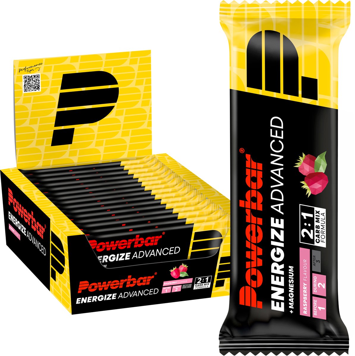 Goedkoopste Powerbar Energiereep | Energize Bar Advanced | Raspberry - 15x55g
