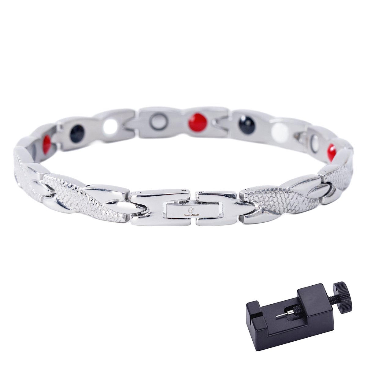Desire of Goods Magnetische armband - Sieraden - Waist trainers - met inkorter - Dames/Heren - Zilver