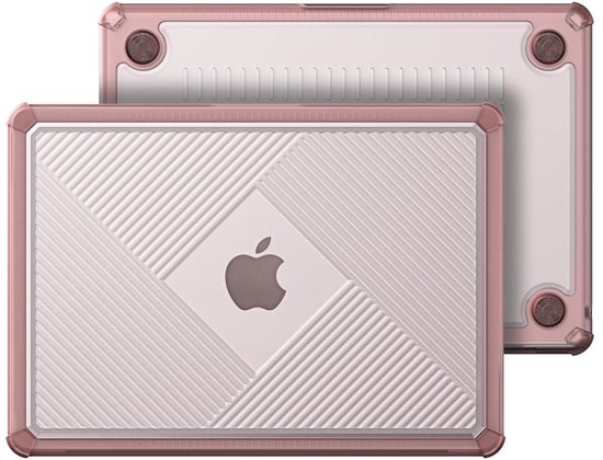 Dux Ducis Convient pour MacBook Pro 14 pouces (2021-2024) Armor Pattern cover case - coque - Rose