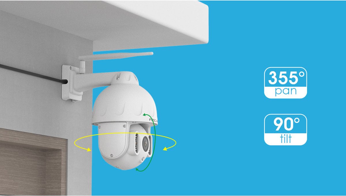 Foscam SD8P Beveiligingscamera - 4K/8MP - Dual-Band - WiFi - PTZ - Buiten Beveiligingscamera - Zwart – foto 6