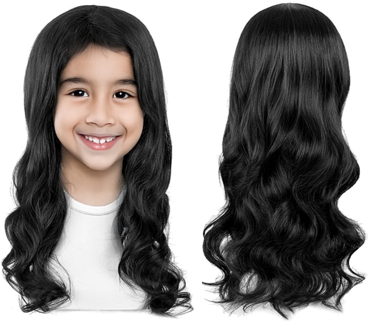 VELTRR® Top Kwaliteit Damespruik – Pruiken Dames - Hair Wig – Lang - Zwart