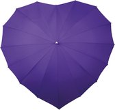 Impliva Heart UV-Bescherming Paraplu - Ø 110 cm - Paars