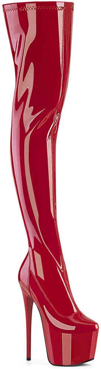 Pleaser JUBILANT-3000 Plateau overknee Laarzen 36 Shoes Rood