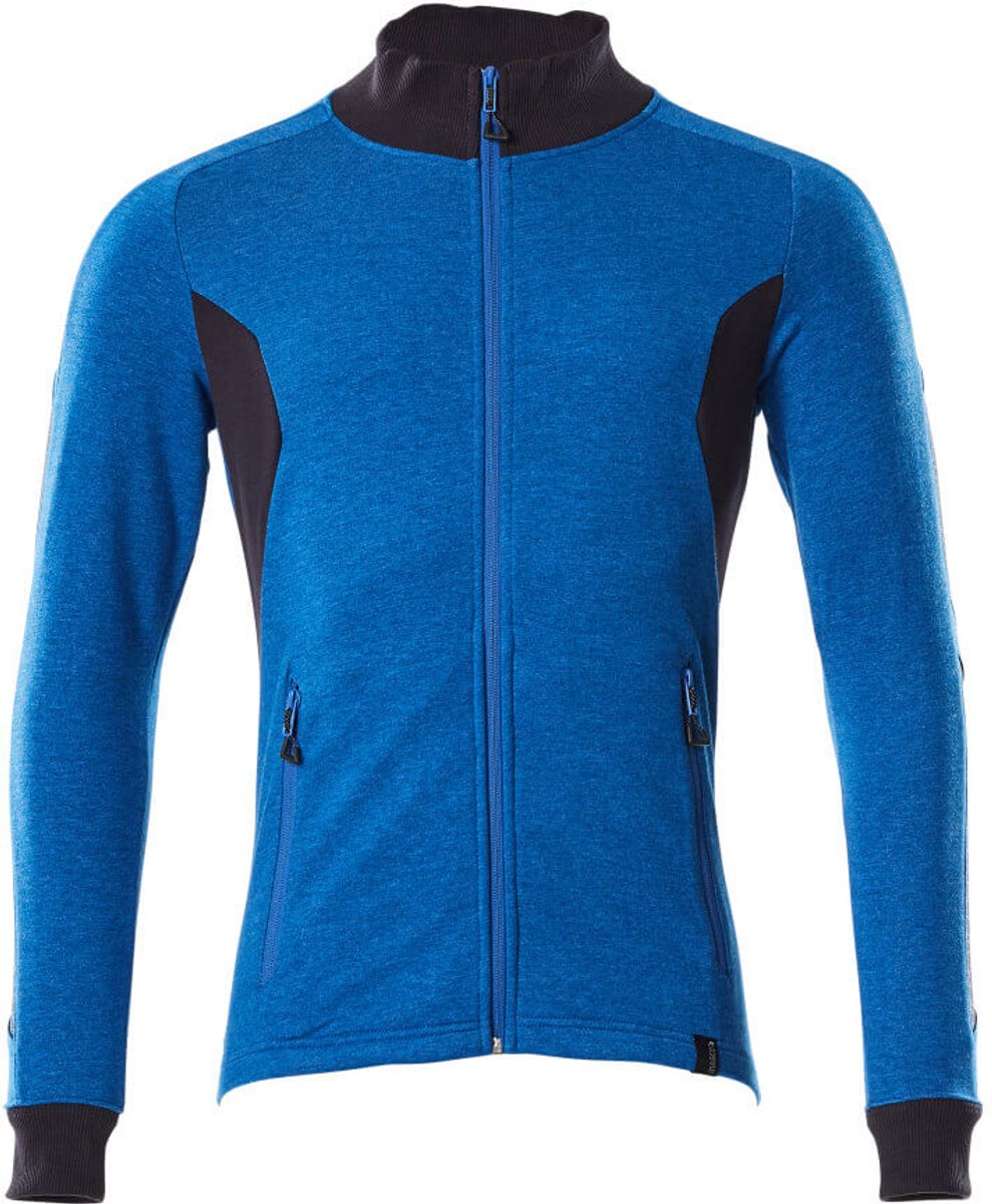 Mascot Accelerate Sweatshirt met rits 18484-962 - helder blauw/donkermarine - XL