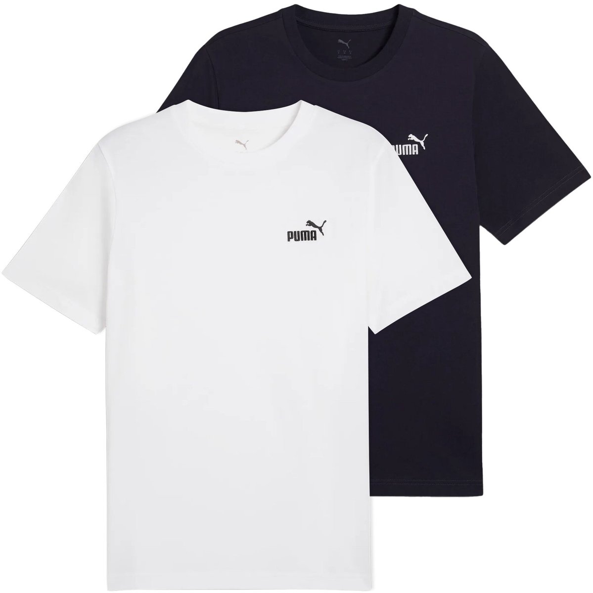 Puma T-shirt ESS Small No. 1 Logo Tee Set van 2 Wit