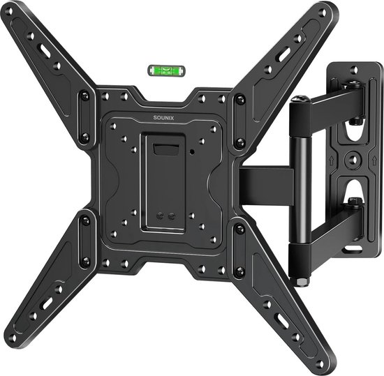 Sounix TV Beugel - Draaibaar en Kantelbaar - 26 tot 58 inch - Tot 31.8 KG - Zwart