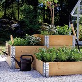 Palletrand 100x120cm voor moestuinbak
