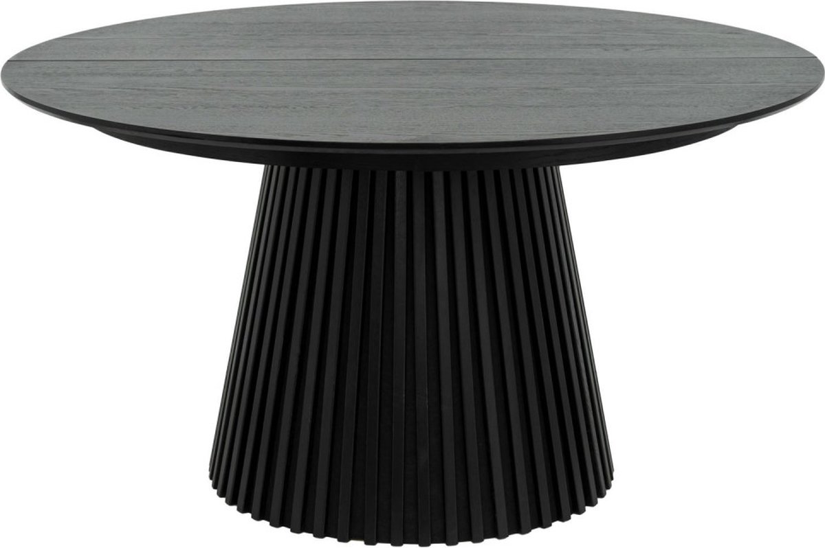 Giga Meubel Eettafel Svendborg - Uitschuifbaar Ø140-240cm - Zwart