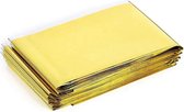 Nooddeken - 4 stuks - Isolatiedeken Goud Zilver -Reddingsdeken
