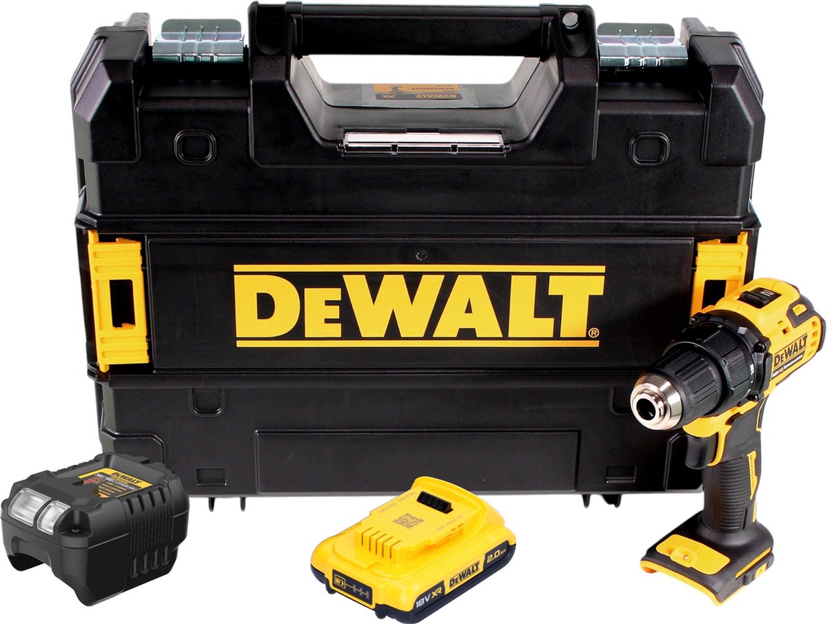 DeWalt DCD 708 D1T accuboormachine 18 V 65 Nm borstelloos + 1x accu 2,0 Ah + oplader + TSTAK