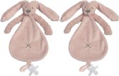 2 Happy Horse Richie Knuffeldoekjes - oud roze - Baby cadeau - Kraamcadeau - Tuttle doekjes