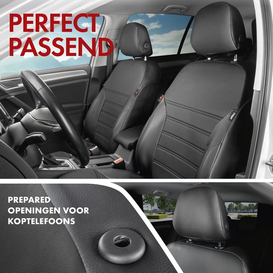 Housse de siège auto Robusto sur mesure pour VW T-Roc (A11) 07/2017-Aujourd'hui, 2 housses de siège simples pour sièges standards